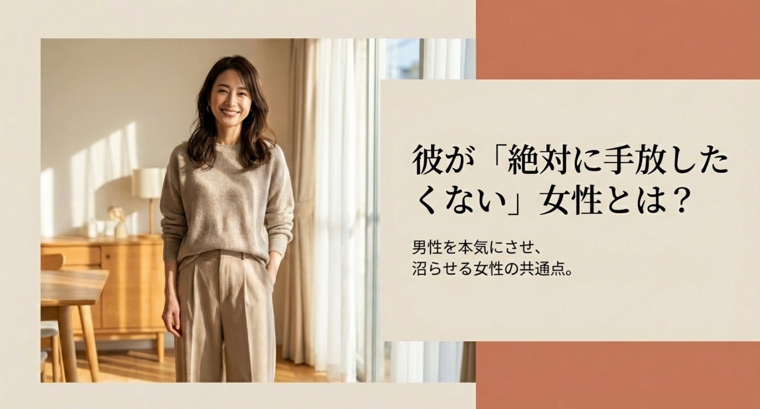 男を本気にさせる女の特徴を示す画像。