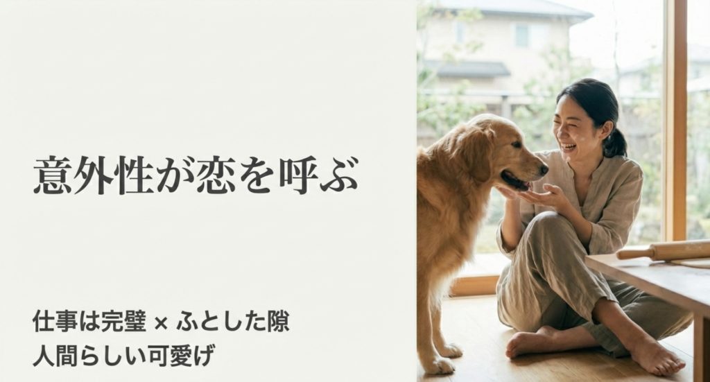 意外と知らないモテる女の40代の特徴を示す画像。