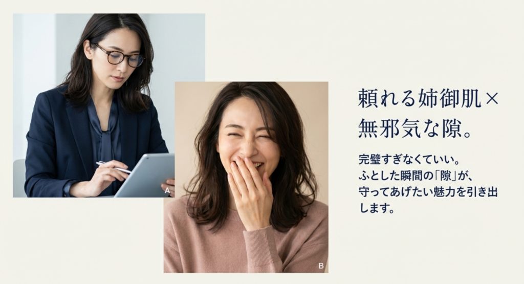 40代女性が年下の男性からモテるを示す画像