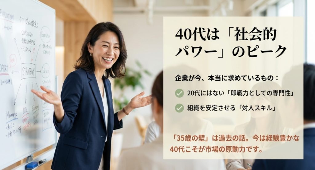 40代女性の転職で採用されやすい仕事と専門性の活用