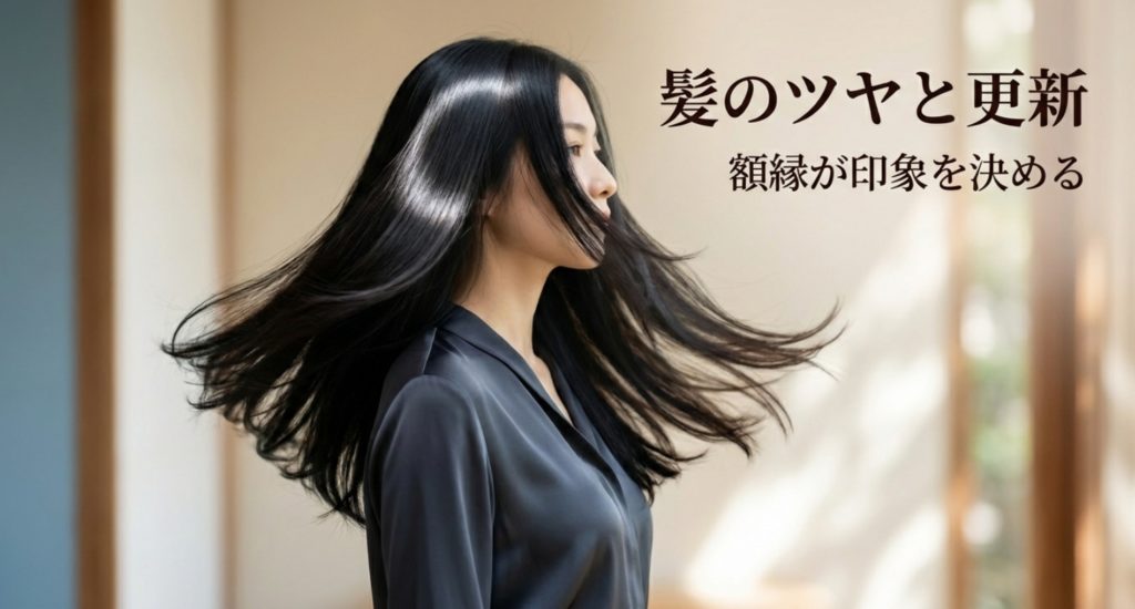 性別を問わず清潔感を感じさせる髪型と服の選び方を示す画像。