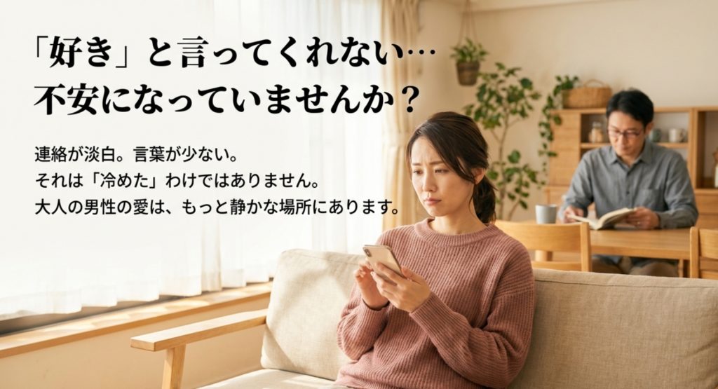 好きと言わない男性心理と照れ隠しの本音