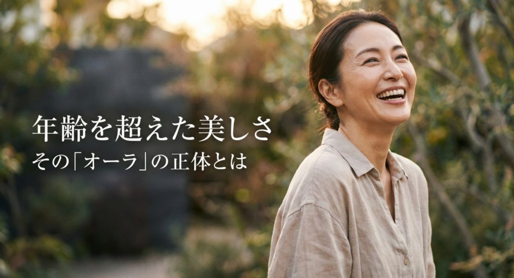 見た目が若い人の共通点とは?老けない女性が意識する習慣とコツを示す画像。