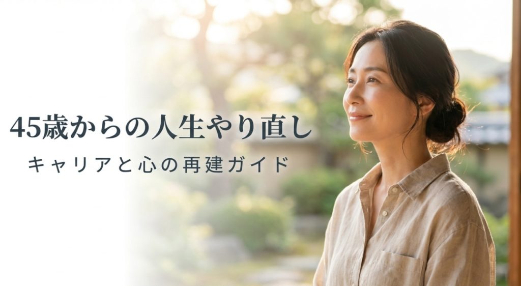 45歳からの人生やり直しを女性が叶える!キャリアと心の再建ガイド