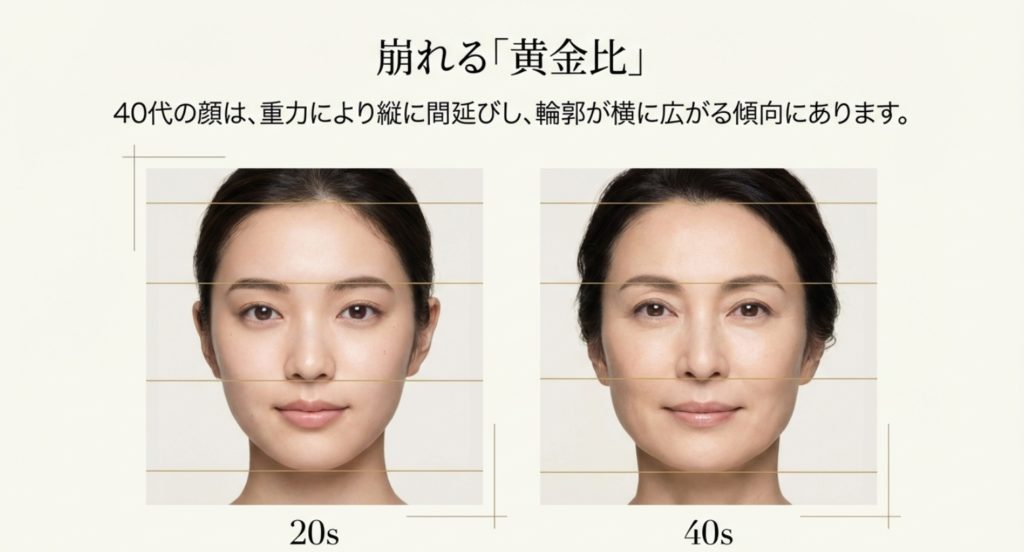 年代別に見る平均顔画像と日本人の顔立ちの変化を示す画像。