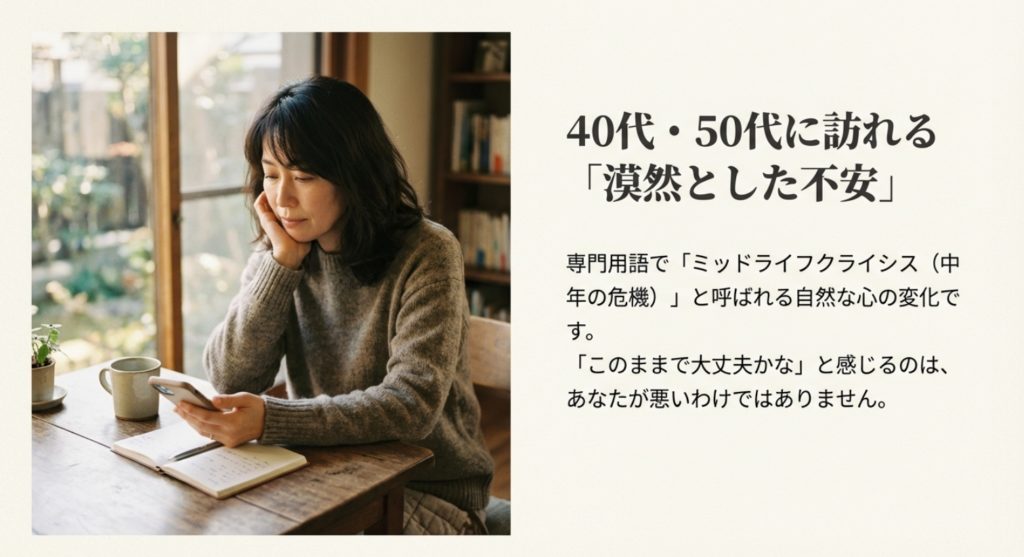 40代や50代特有の将来不安を解消する構造