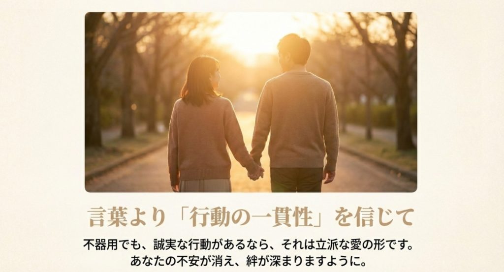 大人の男性の愛情表現を理解して関係を深める：まとめ