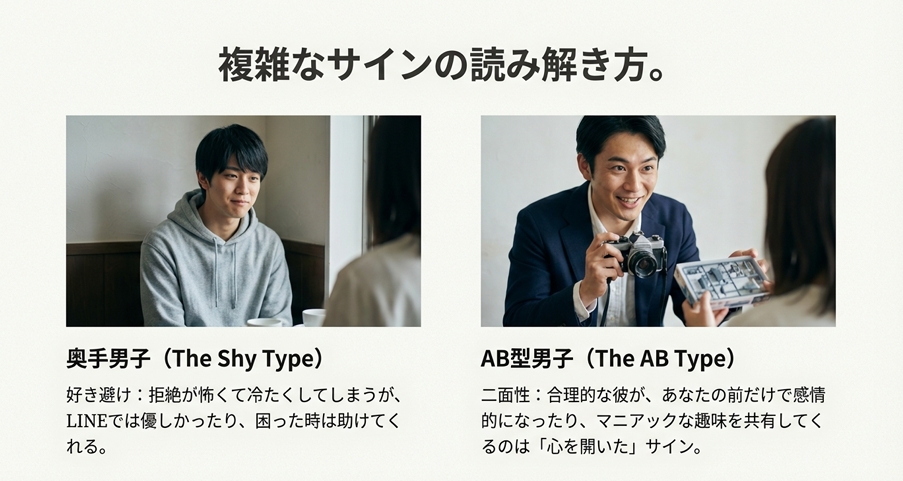 AB型男性が見せる二面性とプライベートの公開