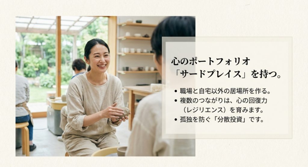 職所以外のサードプレイスで孤独を防ぐ