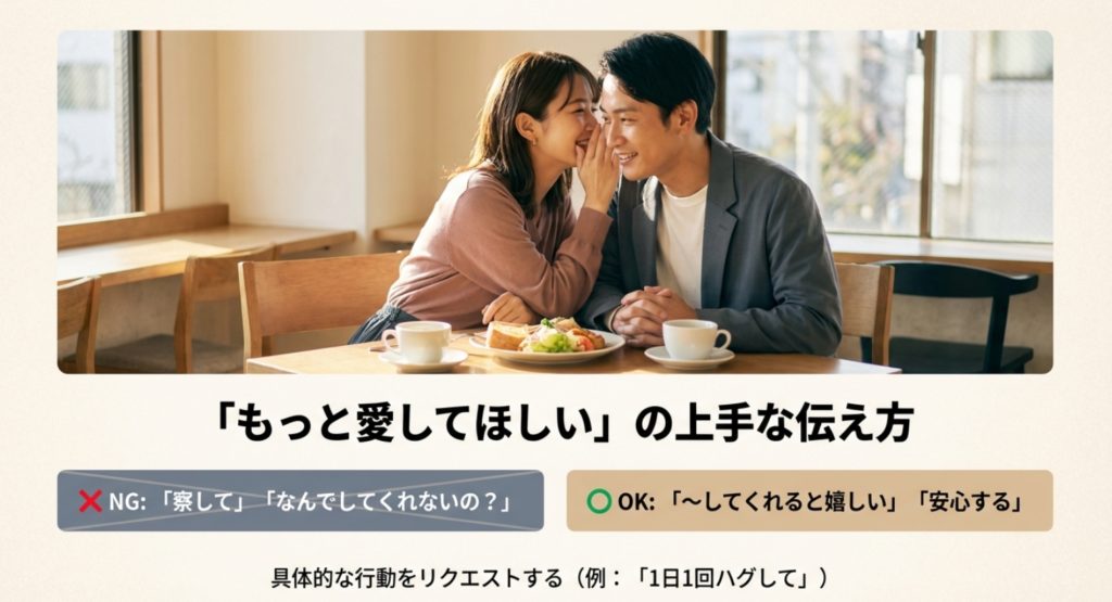 愛情表現が少ない彼氏へ具体的に伝えるコミュニケーション