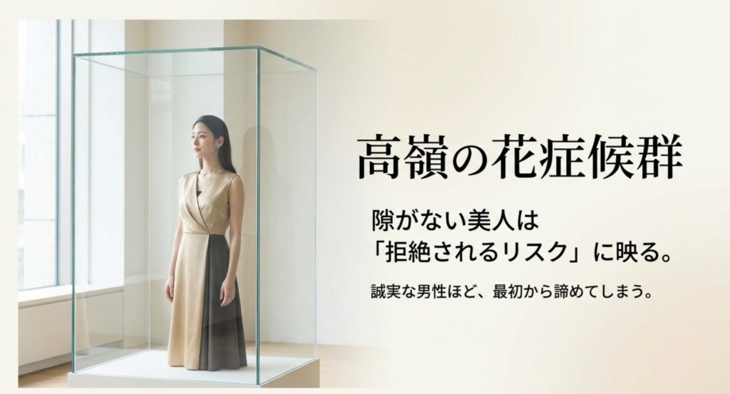 高嶺の花で近寄りがたい印象を払拭する隙の作り方を示す画像。