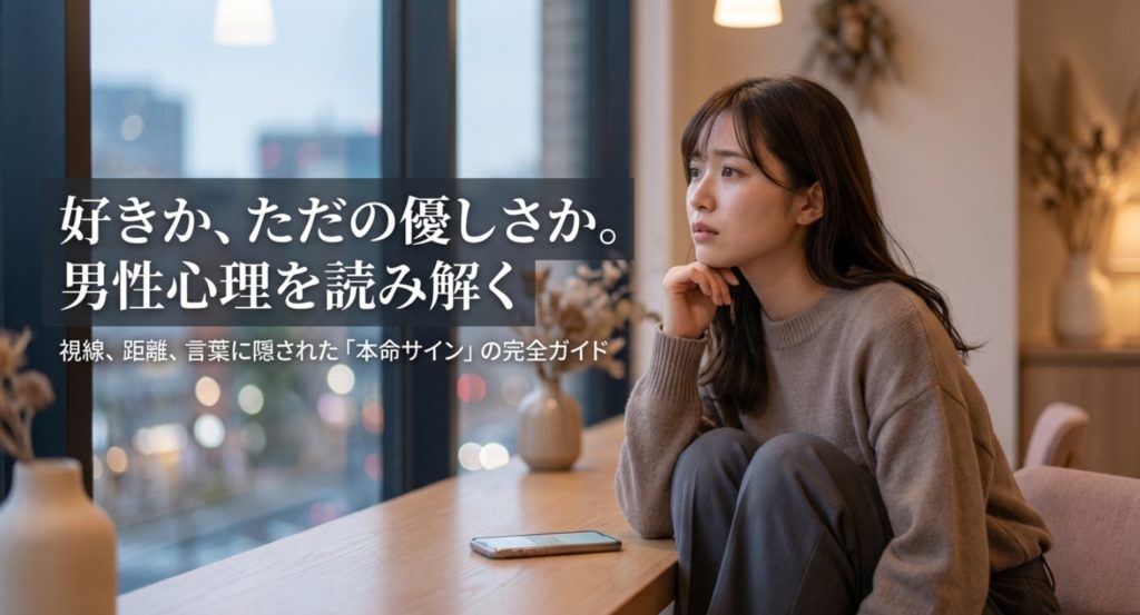 男性の明らかに好き態度とは？脈ありサインと見極め方を徹底解説を示す画像。