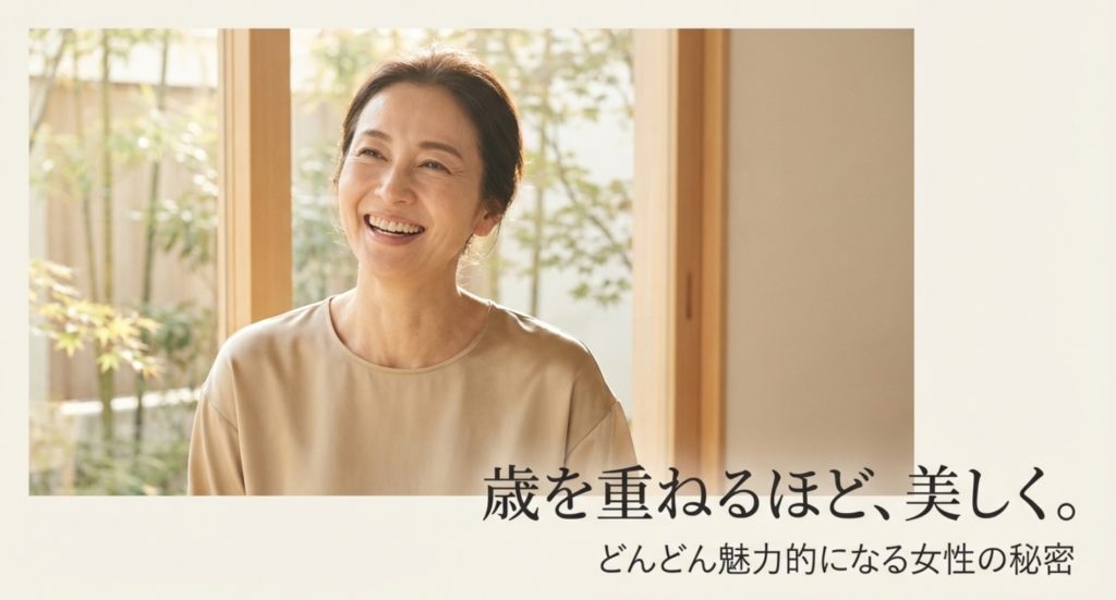 どんどん魅力的になる女性の特徴とは？内面と外見を磨く習慣を解説を示す画像。