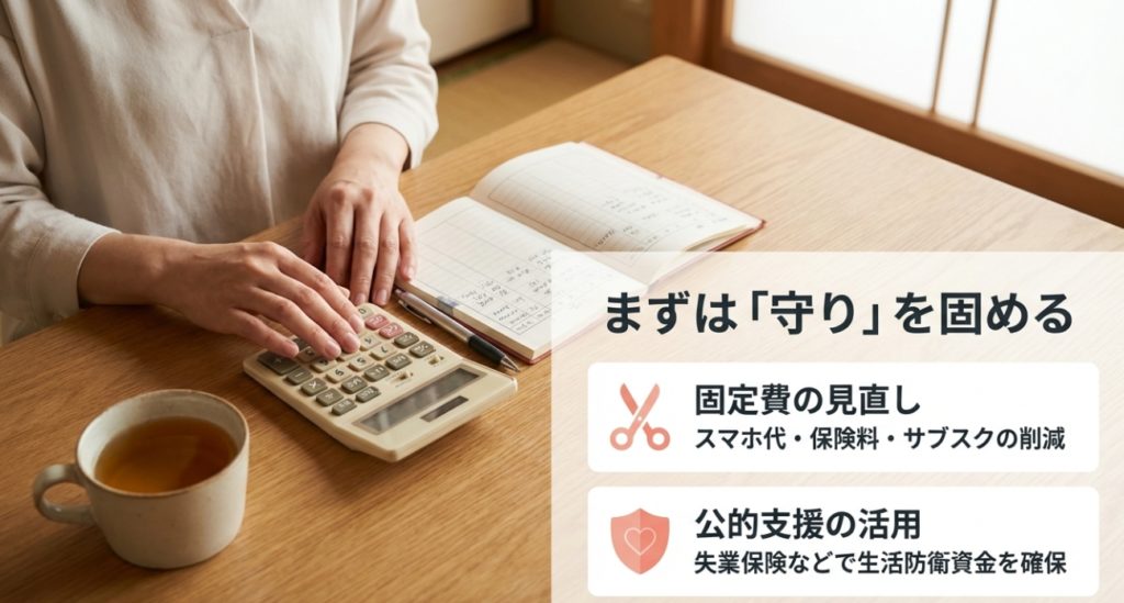 貯金ない状態から生活費を確保し家計を再建する