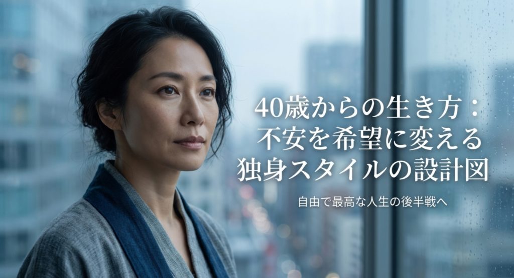 40歳からの生き方は女性の独身を最高に!不安を希望に変える方法