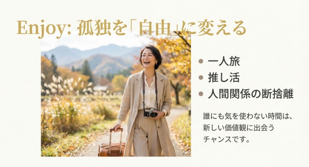 一人旅や推し活で45歳の趣味を謳歌する方法