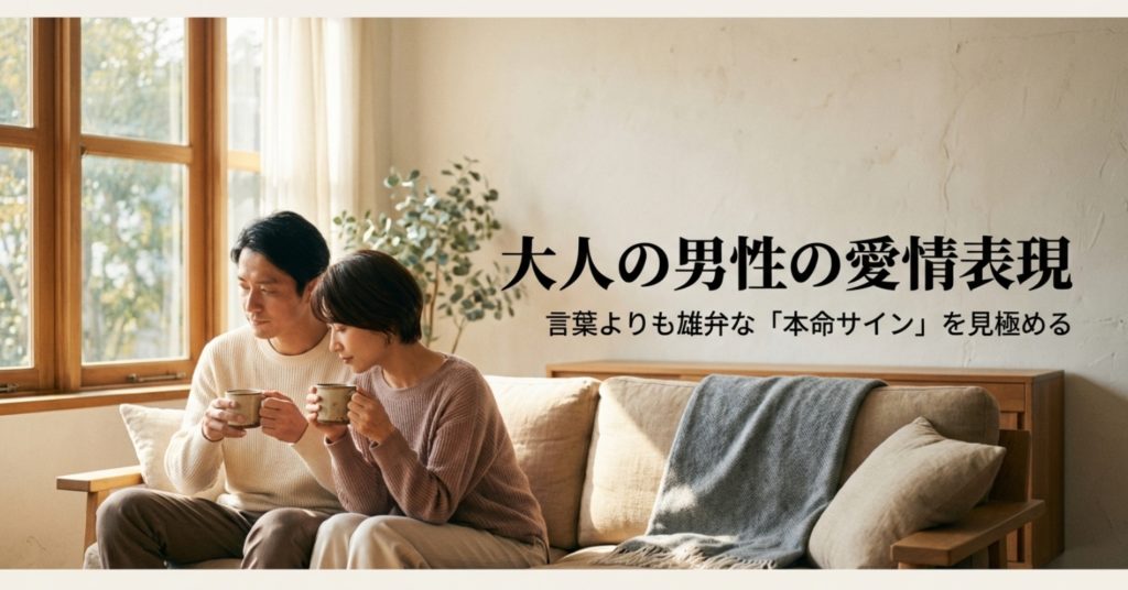 大人の男性の愛情表現を見極める！言葉より行動に隠された本命サイン