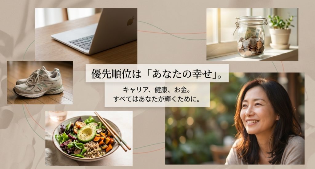 40歳の壁を感じた時に見直すべきキャリア戦略を示す画像。