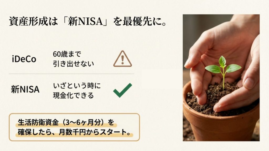 資産形成は新NISAを最優先で活用する