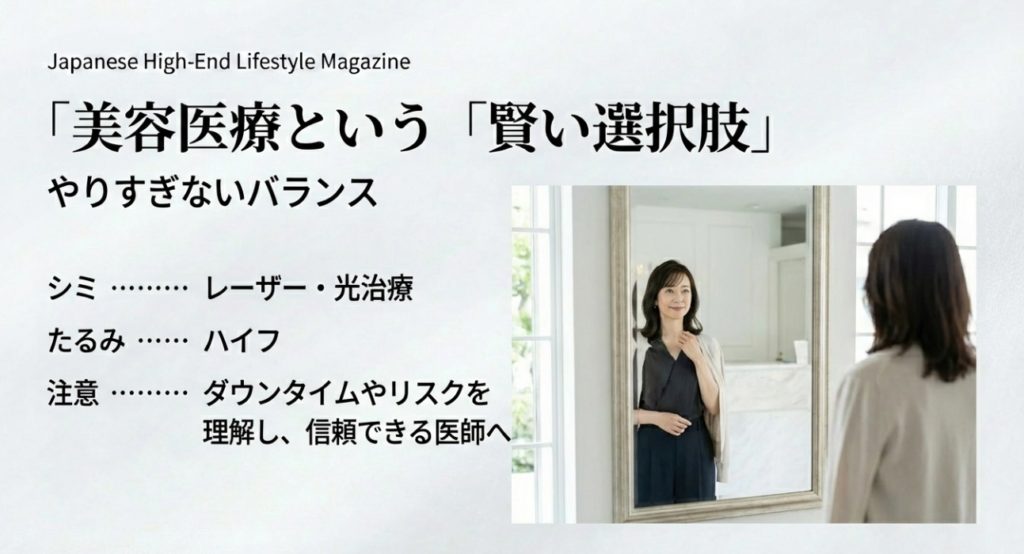 美容医療のリスクを理解し賢く即効性を活用する