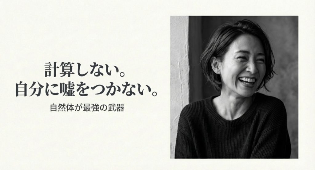 あざとい女や変な人と誤解されないための注意点を示す画像。