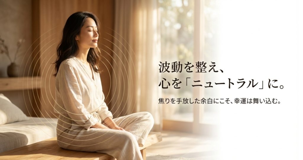 波動を整えてスピリチュアルな運気を引き寄せる方法を示す画像