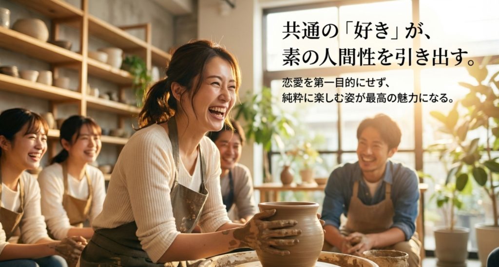 自然な出会いを手に入れる趣味やサークルでの接点作りを示す画像