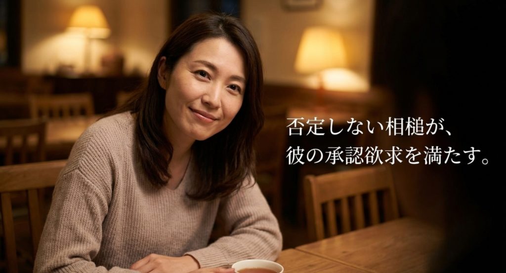 居心地がいい関係を築く聞き上手な会話のコツを示す画像。