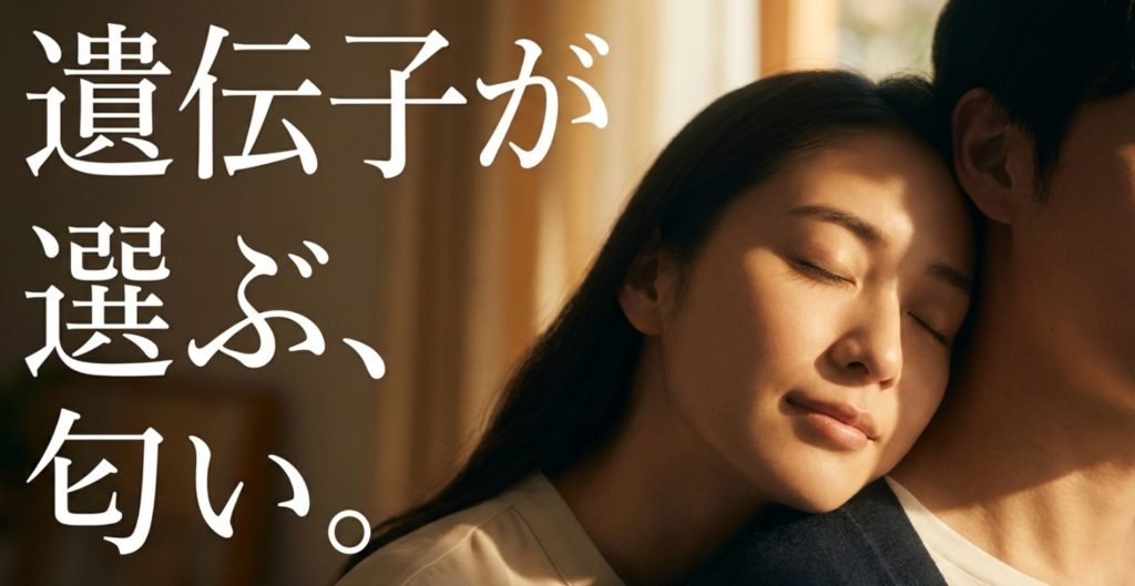 自分の体臭のように落ち着く匂いや体の反応を示す画像