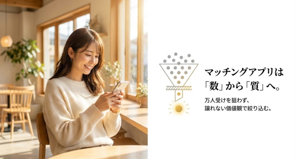 マッチングアプリ疲れを回避する賢い活用術を示す画像