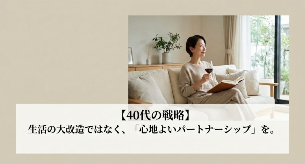 40代で一生結婚できない気がする孤独と将来の備えを示す画像。