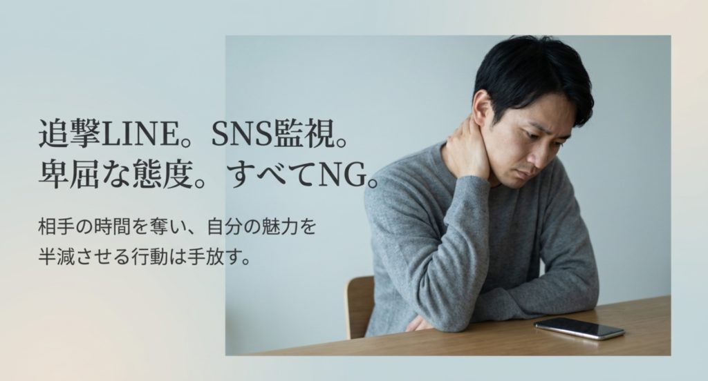 うざいと感じさせないためのNG行動リストを示す画像。