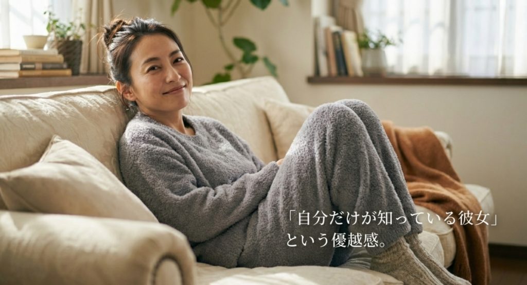 男性心理を刺激する特別感と不確実な報酬の設計を示す画像。