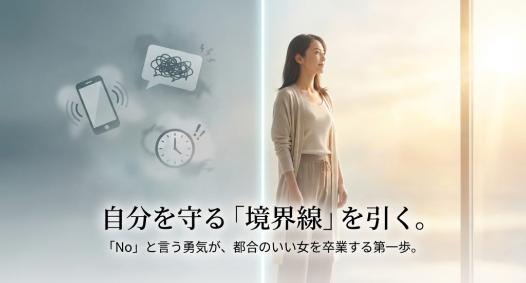 境界線が曖昧な原因を知り都合のいい女を脱出するを示す画像