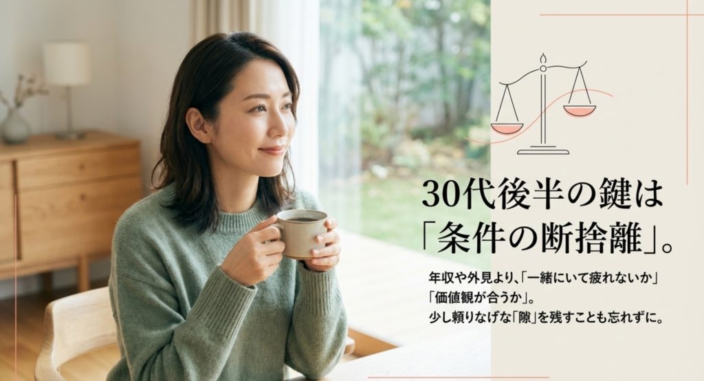 30代後半の婚活を成功させるための考え方を示す画像