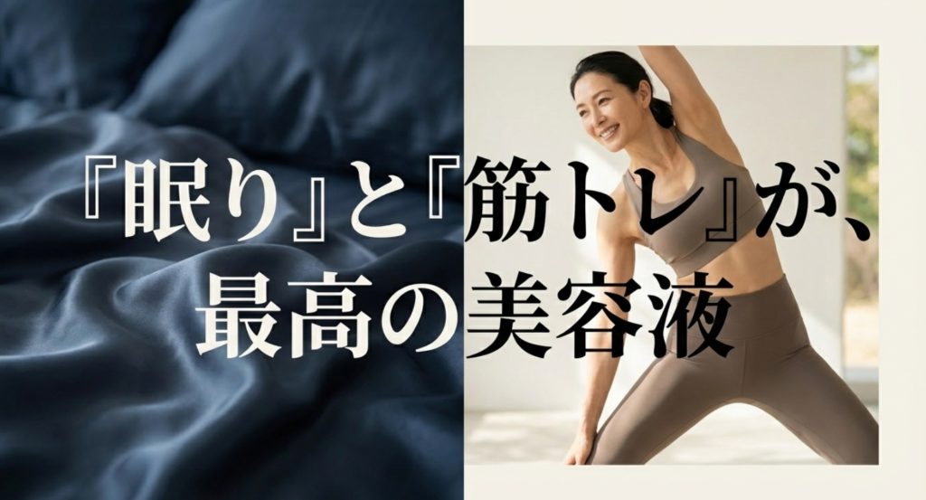 睡眠の質を高めて疲れやすい体をケアする習慣を示す画像