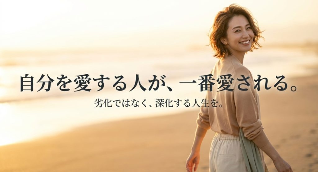 私は私でいい」という自己受容を示す画像