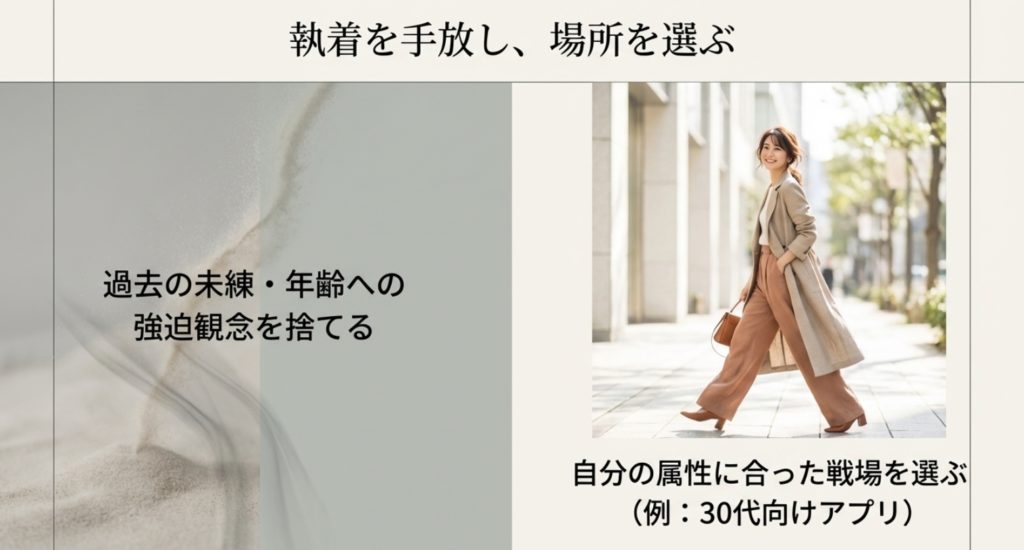 出会いがない30代女性が選ぶべき場所とマッチングアプリを示す画像